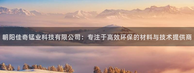 朝阳佳奇锰业科技有限公司：专注于高效环保的材料与技术提供商